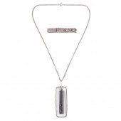 STERLING SILVER MODERNIST 2PC