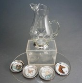 STERLING SILVER MOUNTED ETCHED