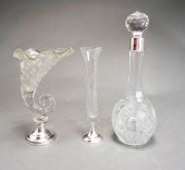 STERLING SILVER MOUNTED GLASS