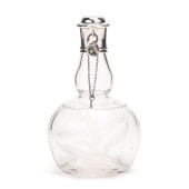 STERLING SILVER MOUNTED GLASS