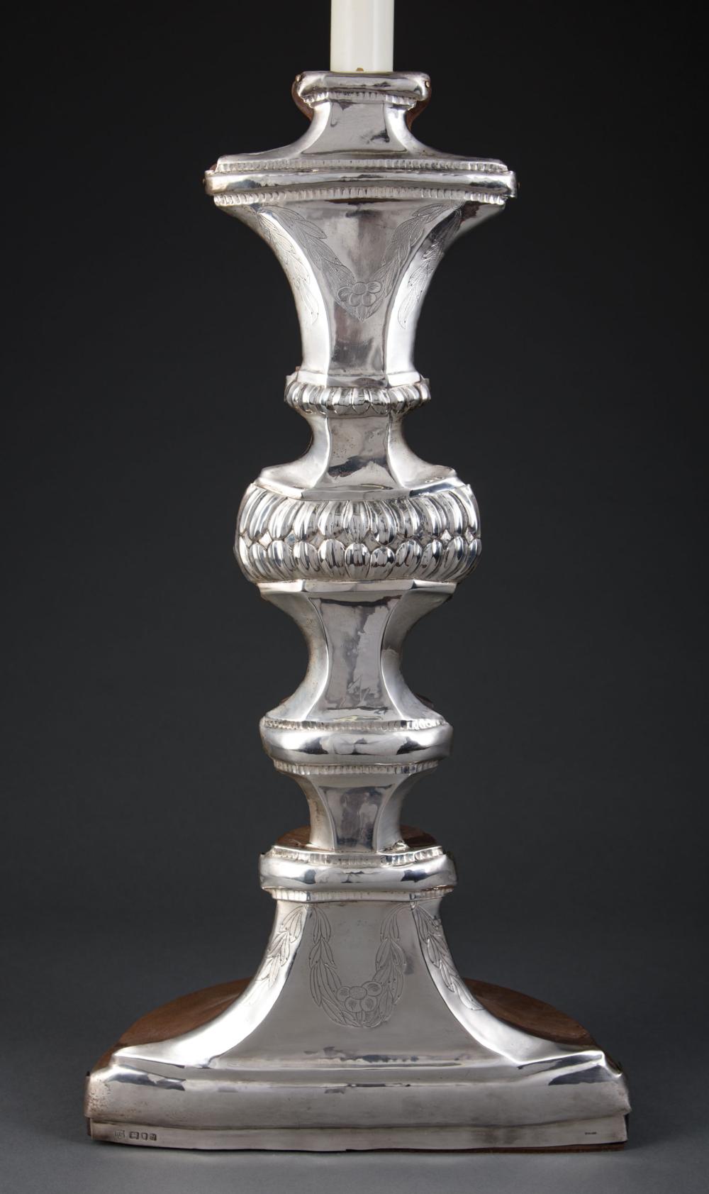 STERLING SILVER-MOUNTED MAHOGANY