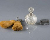 STERLING SILVER MOUNTED OBJETS