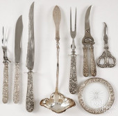 STERLING SILVER MOUNTED TABLEW