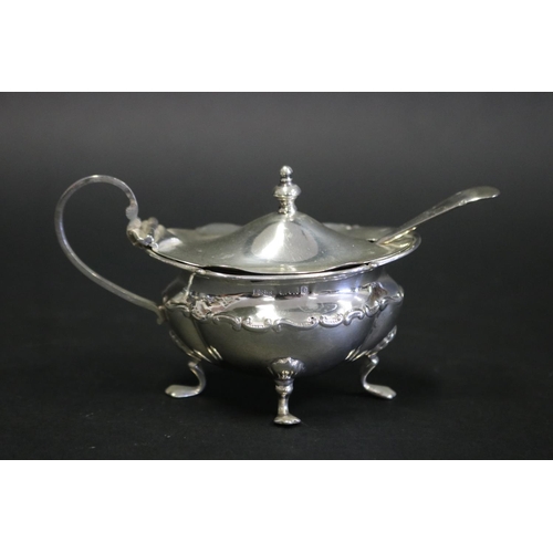 Sterling Silver mustard pot with