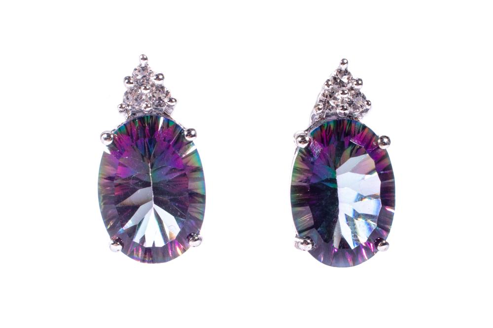 STERLING SILVER, MYSTIC QUARTZ,