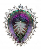 STERLING SILVER, MYSTIC TOPAZ