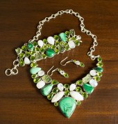 STERLING SILVER NECKLACE, BRAC