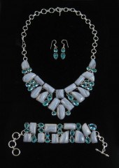 STERLING SILVER NECKLACE, BRAC