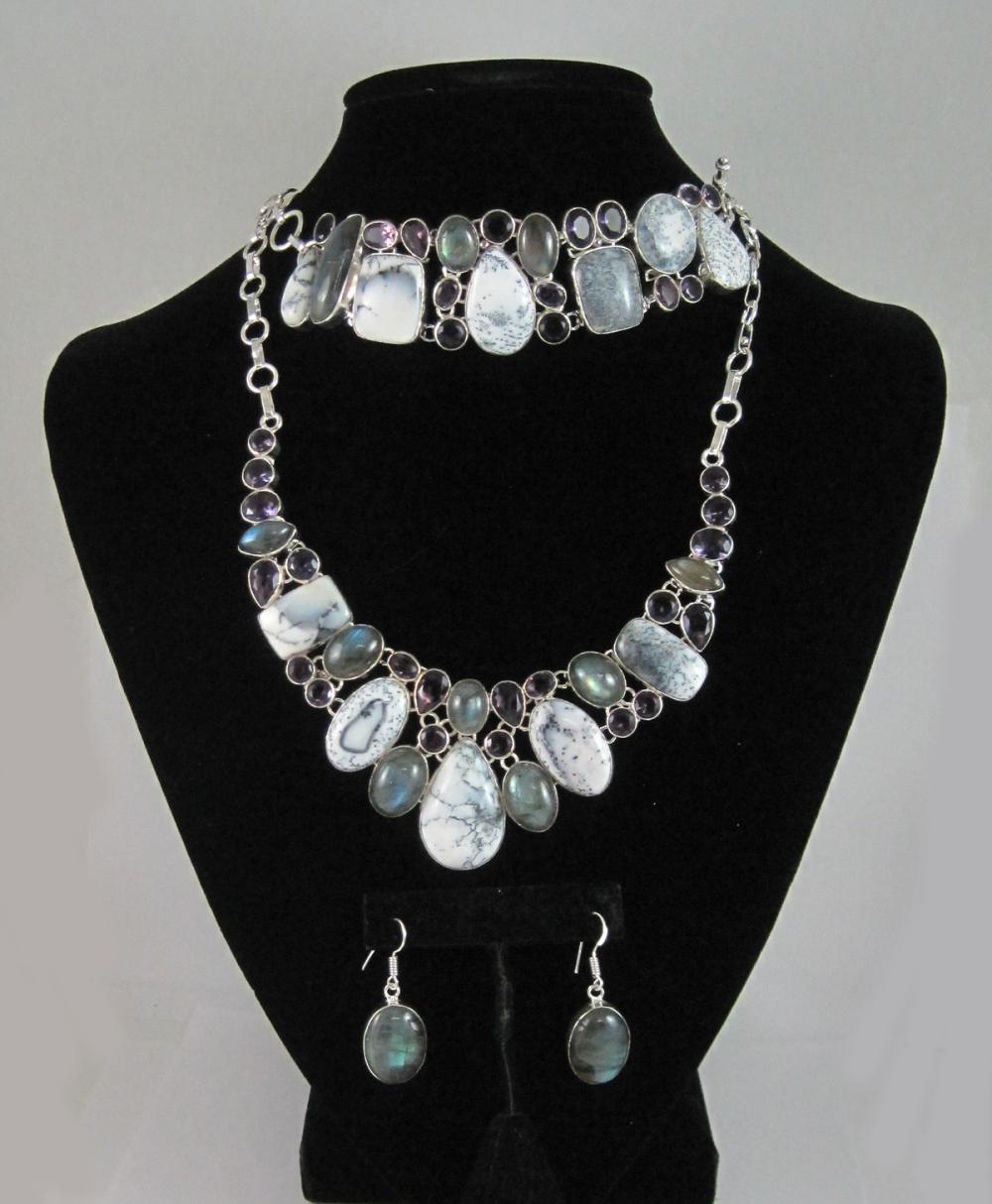 STERLING SILVER NECKLACE,