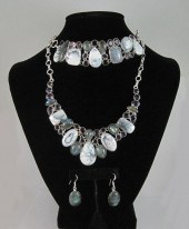 STERLING SILVER NECKLACE, BRAC