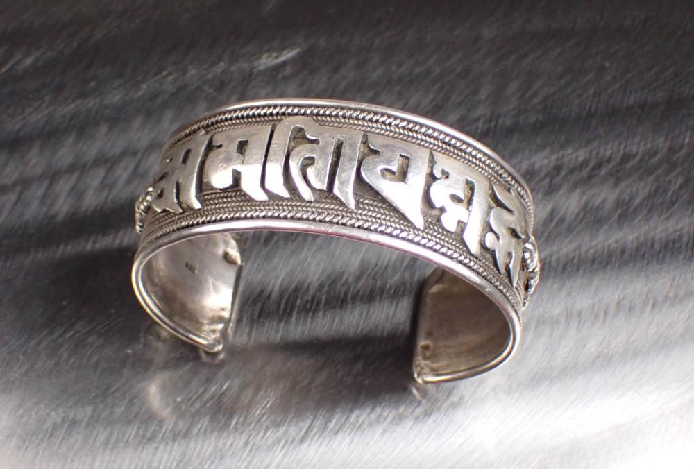 STERLING SILVER NEPALI MANTRA