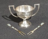 STERLING SILVER OPEN SALT WITH