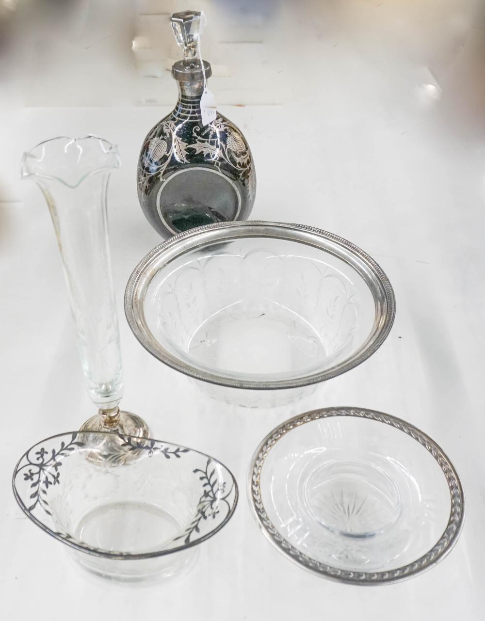 STERLING SILVER OVERLAID GLASS