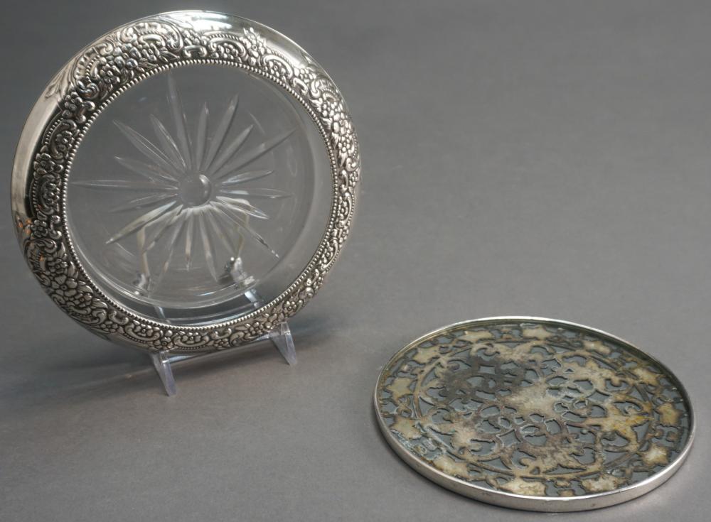 STERLING SILVER OVERLAID GLASS