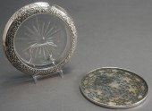 STERLING SILVER OVERLAID GLASS