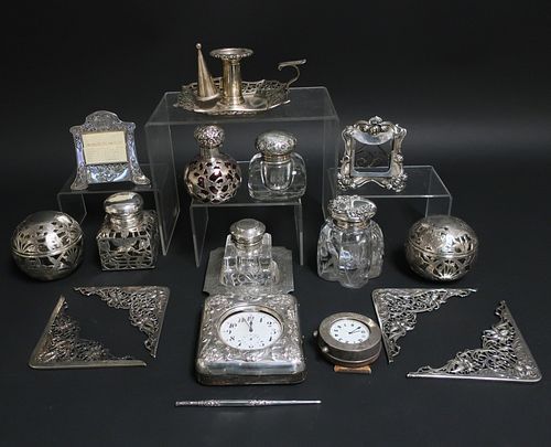 STERLING SILVER & OVERLAY GLASS