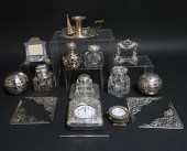 STERLING SILVER & OVERLAY GLAS