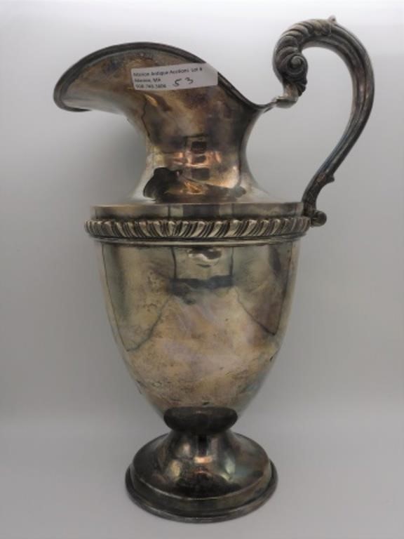 STERLING SILVER PITCHER, EDDIE -