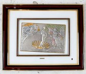 STERLING SILVER PLAQUE DEPICTI