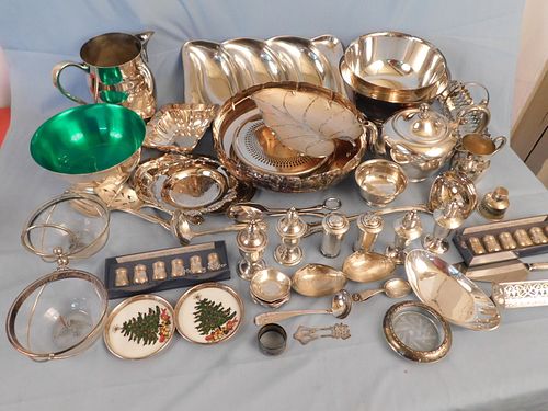 STERLING & SILVER PLATED LOTLarge