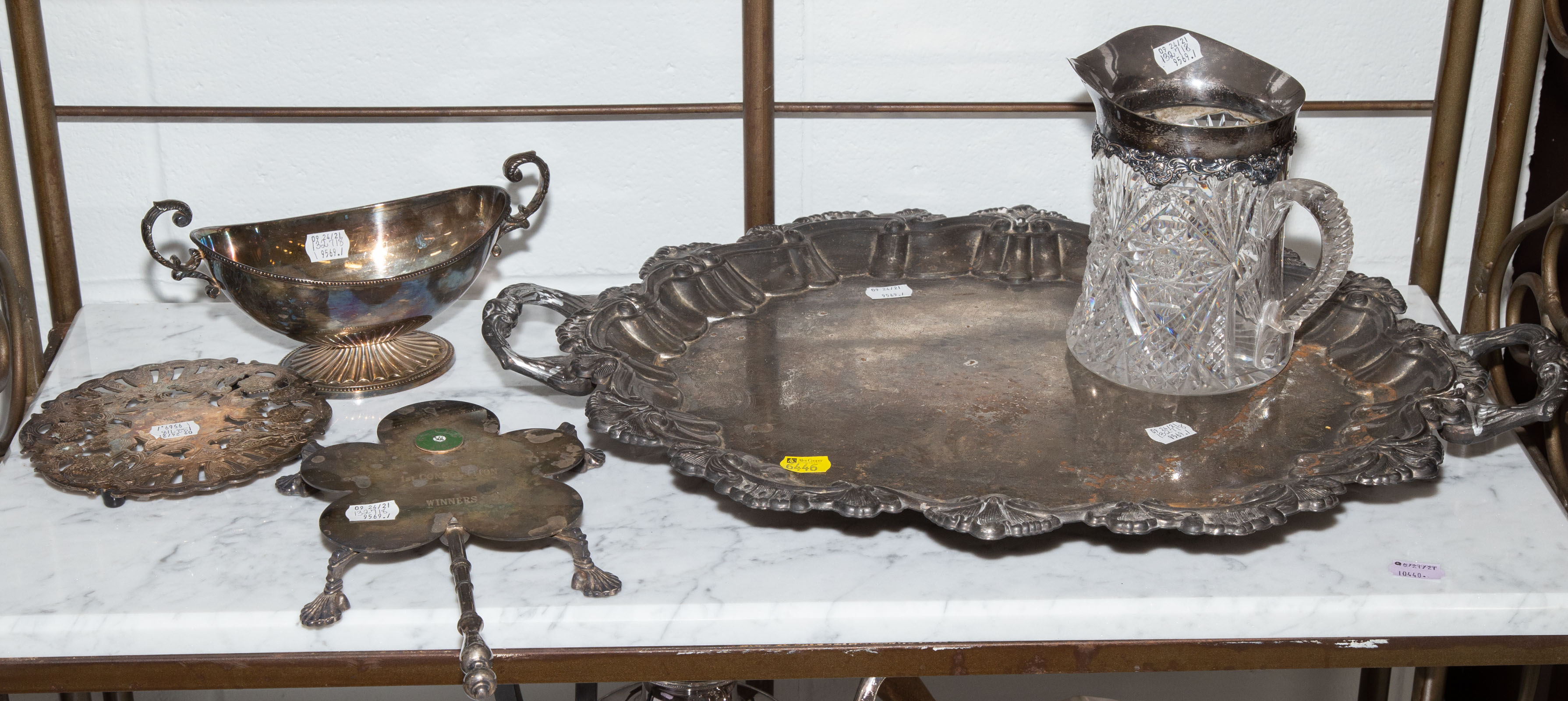 STERLING & SILVER PLATED SERVING