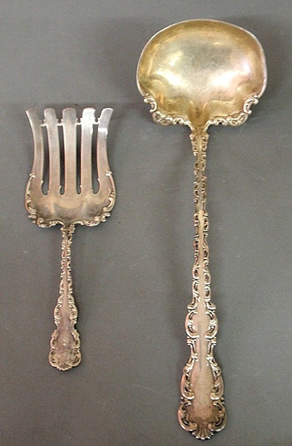 Sterling silver punch ladle by