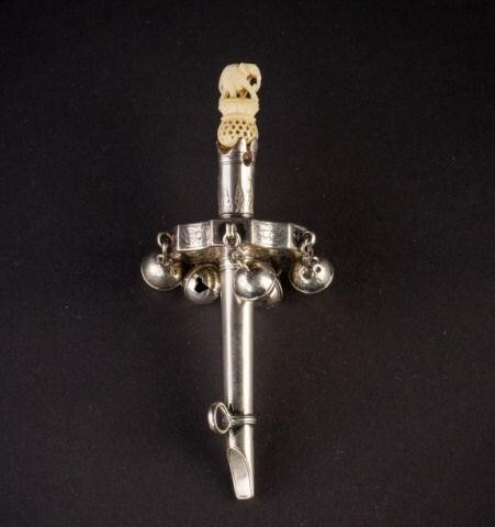 STERLING SILVER RATTLE, COOKE AND