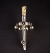 STERLING SILVER RATTLE, COOKE