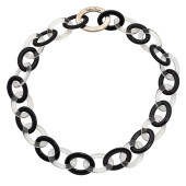STERLING SILVER, RESIN LINK NE