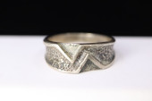 STERLING SILVER RING WITH GEOM
