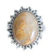 STERLING SILVER & RUTILATED QU