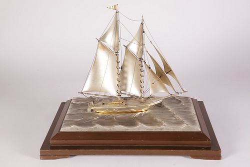 STERLING SILVER SAILING YACHT