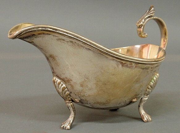 Sterling silver sauceboat