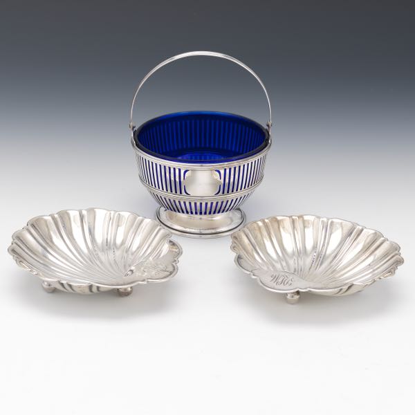 STERLING SILVER SHELL DISHES BY