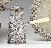 Sterling silver side handled c