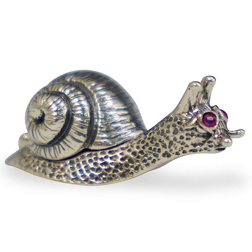 STERLING SILVER SNAIL PILL