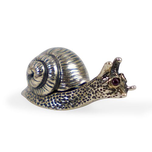 STERLING SILVER SNAIL PILL