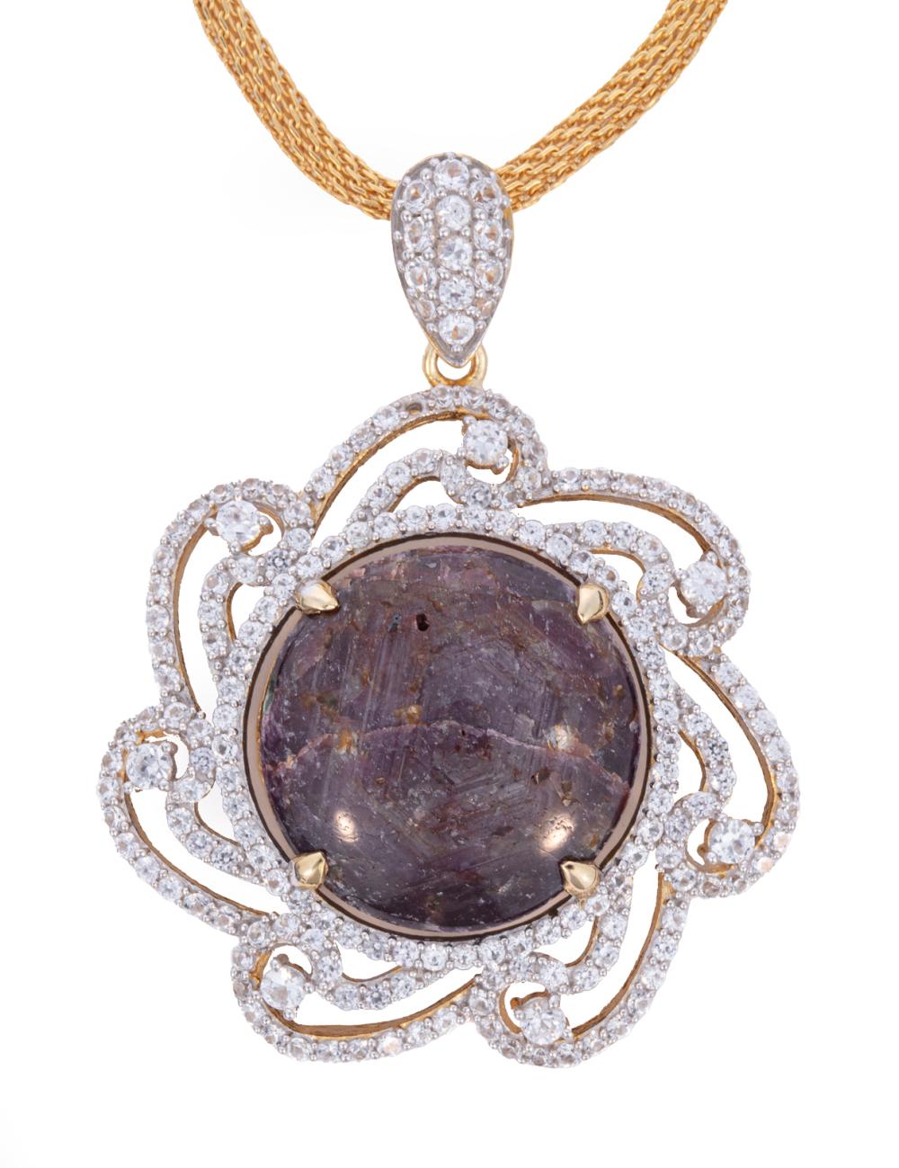 STERLING SILVER, STAR RUBY,