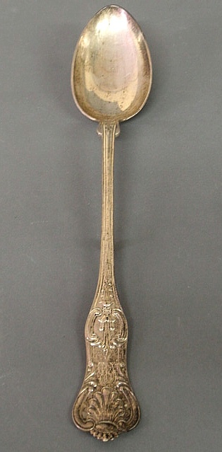 Sterling silver stuffing spoon in