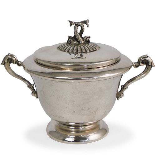 STERLING SILVER SUGAR LIDDED