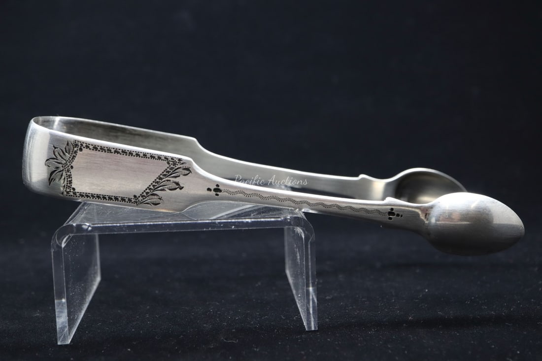 STERLING SILVER SUGAR TONGS,