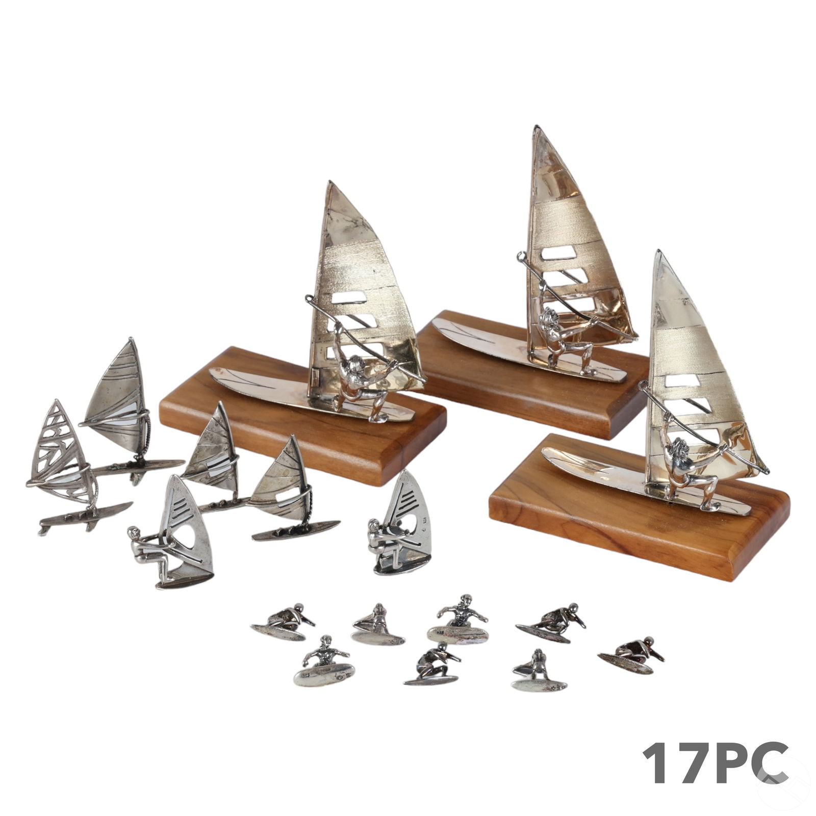 STERLING SILVER SURFER & WINDSURFER