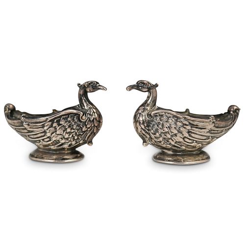 STERLING SILVER SWAN SALT