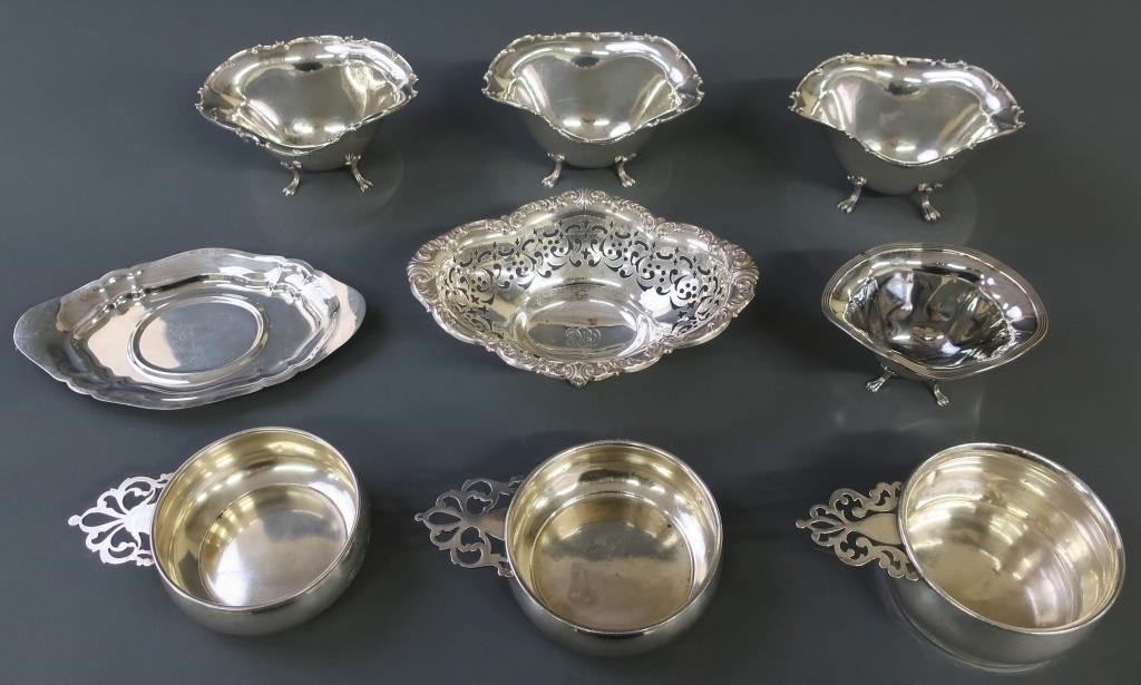 Sterling silver tableware, 30