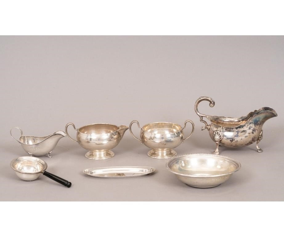 Sterling silver tableware to