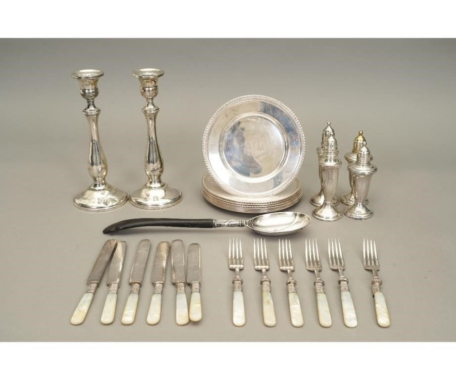 Sterling silver tableware to
