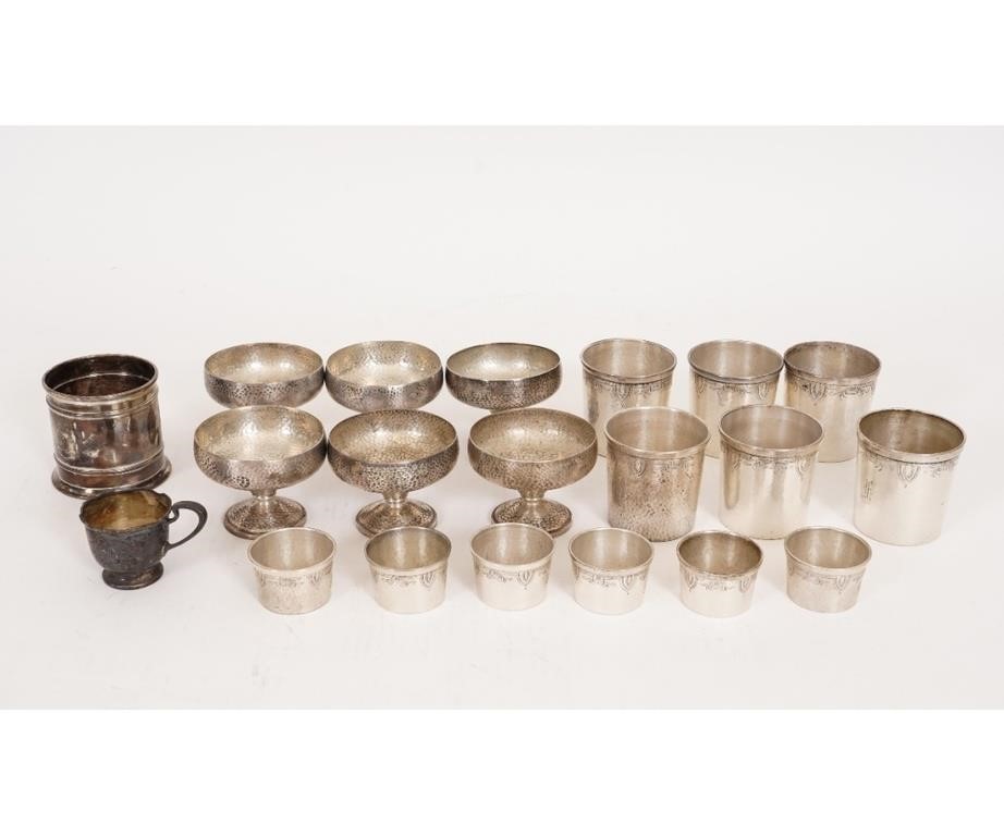 Sterling silver tableware to