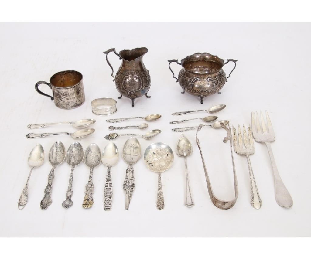 Sterling silver tableware to