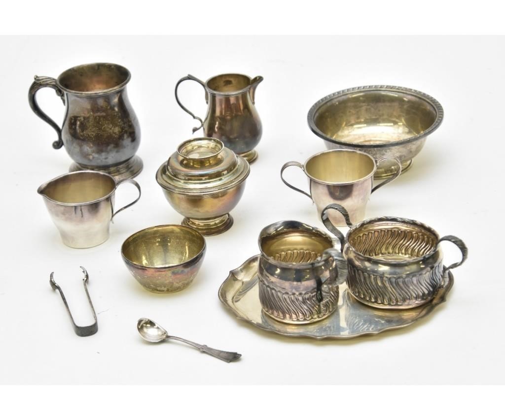 Sterling silver tableware to