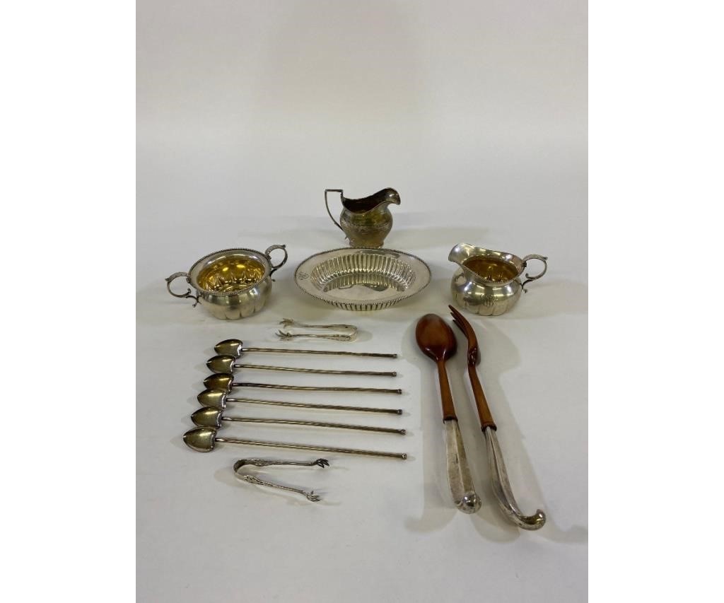 Sterling silver tableware to